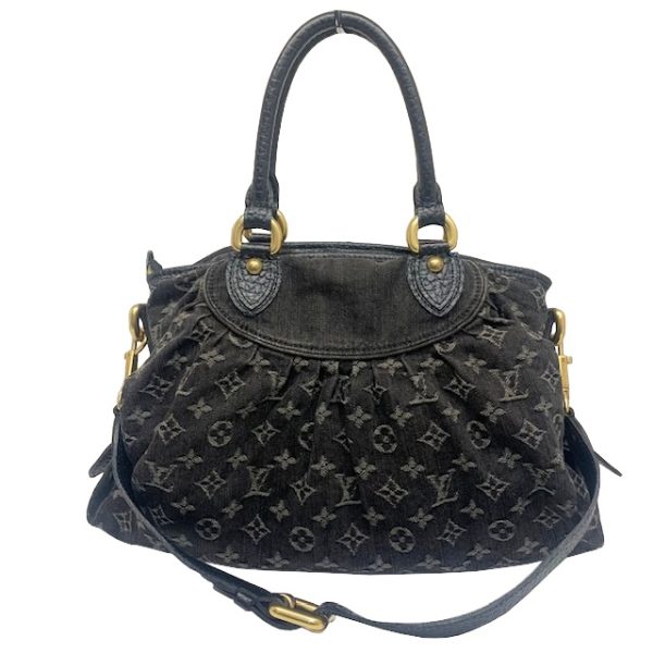 imgrc0082372945 Louis Vuitton Neocavy MM Handbag Monogram Denim Black