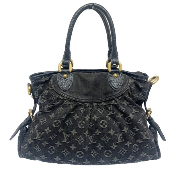 imgrc0082372947 Louis Vuitton Neocavy MM Handbag Monogram Denim Black