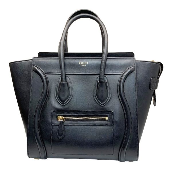 imgrc0082783781 CELINE Micro Luggage Handbag Black