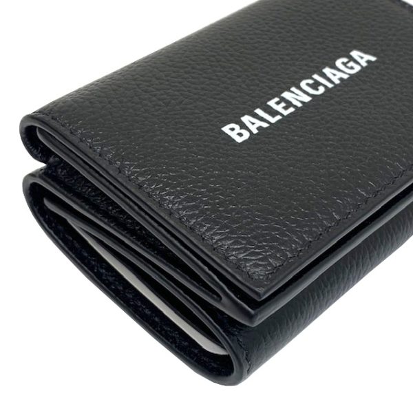 imgrc0082783793 BALENCIAGA Trifold Wallet Logo Leather Black