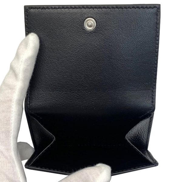 imgrc0082783797 BALENCIAGA Trifold Wallet Logo Leather Black