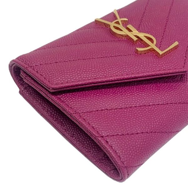 imgrc0082783894 Saint Laurent Coin Case Leather Mini Wallet Purple