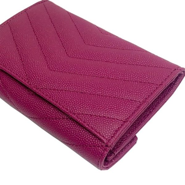 imgrc0082783897 Saint Laurent Coin Case Leather Mini Wallet Purple