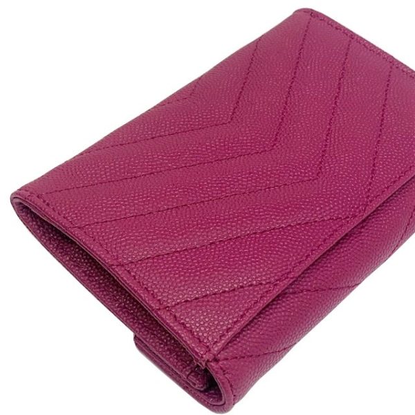 imgrc0082783898 Saint Laurent Coin Case Leather Mini Wallet Purple