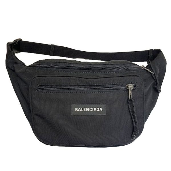 imgrc0082784390 BALENCIAGA Body Bag Waist Pouch Nylon Black