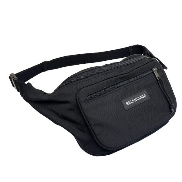 imgrc0082784391 BALENCIAGA Body Bag Waist Pouch Nylon Black