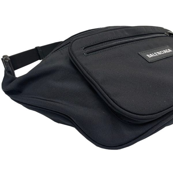 imgrc0082784393 BALENCIAGA Body Bag Waist Pouch Nylon Black