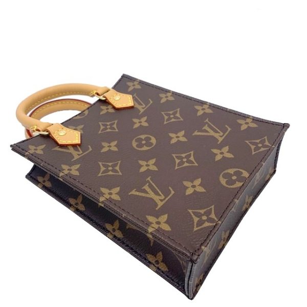 imgrc0083025141 Louis Vuitton Petite Sac Plat Shoulder Bag Monogram Canvas Brown