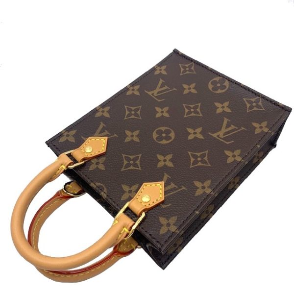 imgrc0083025143 Louis Vuitton Petite Sac Plat Shoulder Bag Monogram Canvas Brown