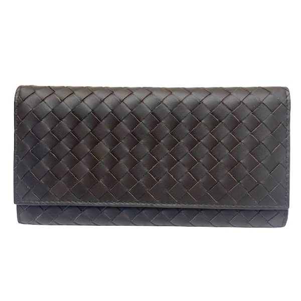 imgrc0083112740 Bottega Veneta Intrecciato Bifold Long Wallet Leather Brown