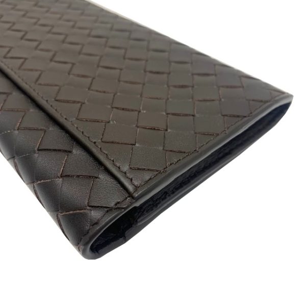 imgrc0083112749 Bottega Veneta Intrecciato Bifold Long Wallet Leather Brown