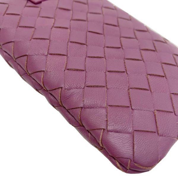 imgrc0083326356 Bottega Veneta Mobile Case Pouch Intrecciato Leather Purple