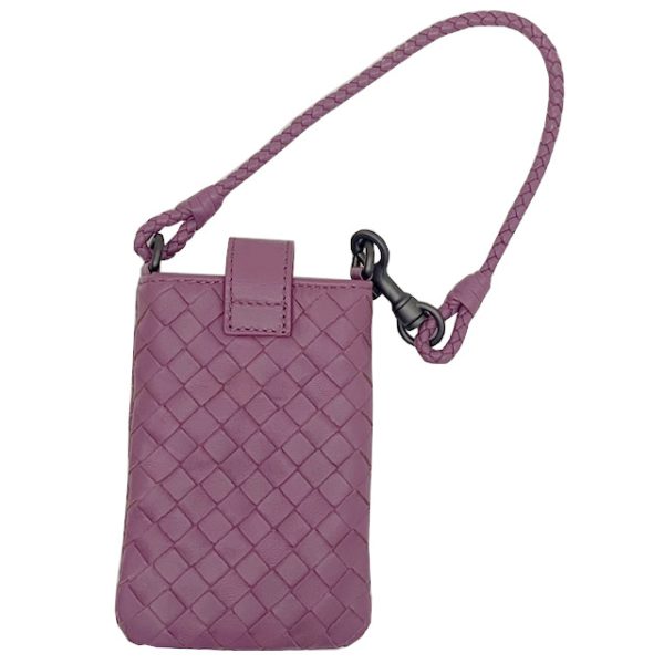 imgrc0083326359 Bottega Veneta Mobile Case Pouch Intrecciato Leather Purple