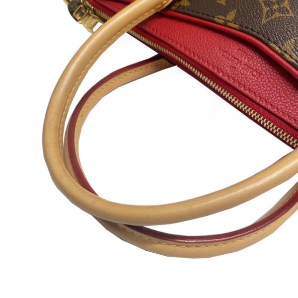 imgrc0083447875 Louis Vuitton Pallas Handbag Monogram Canvas Brown Red