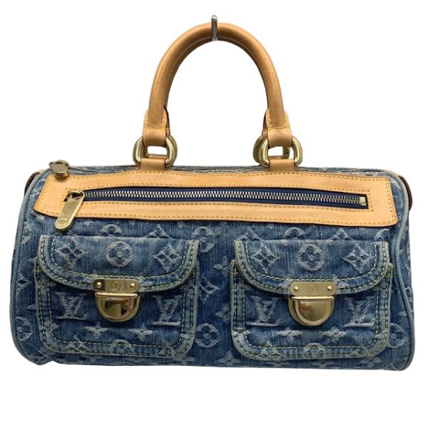 imgrc0083557198 Louis Vuitton Neo Speedy Handbag Monogram Denim Blue