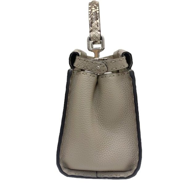 imgrc0083598329 FENDI Selleria Mini Peekaboo 2WAY Bag Dove Gray