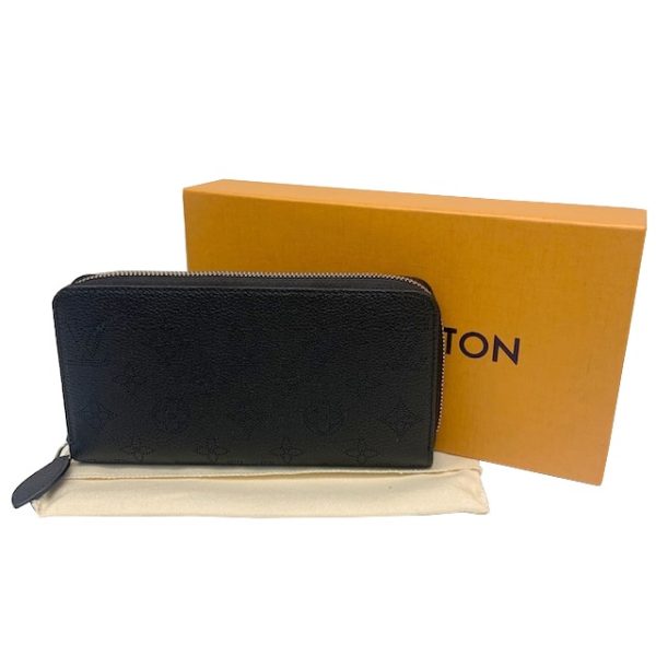 imgrc0083650748 Louis Vuitton Zippy Wallet Mahina Leather Black