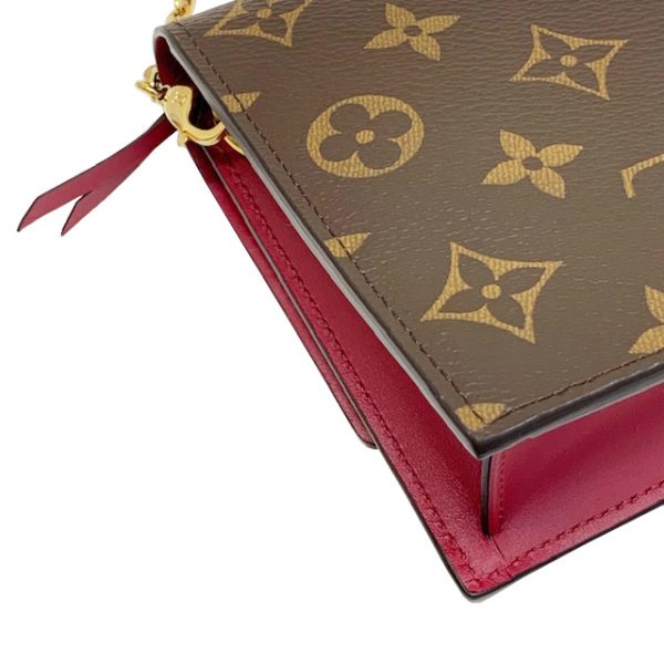 imgrc0083691961 Louis Vuitton Portefeuille Flore Chain Wallet Monogram Canvas Brown