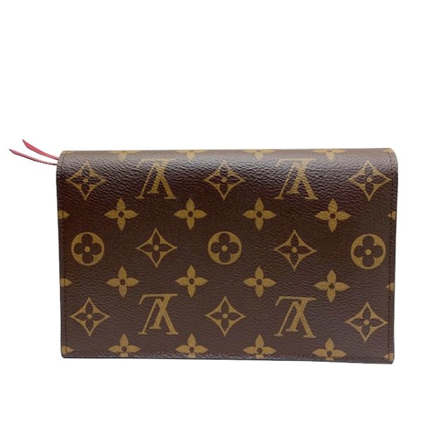 imgrc0083691965 Louis Vuitton Portefeuille Flore Chain Wallet Monogram Canvas Brown