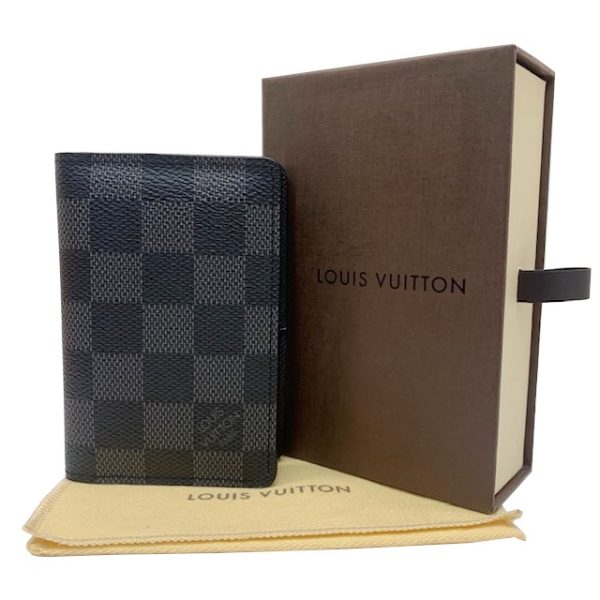 imgrc0083758470 Louis Vuitton Card Case Damier Graphite Canvas Black