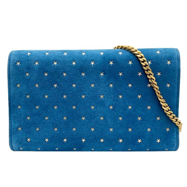 imgrc0083845332 Saint Laurent Classic Kate Chain Shoulder Bag Suede Logo Blue