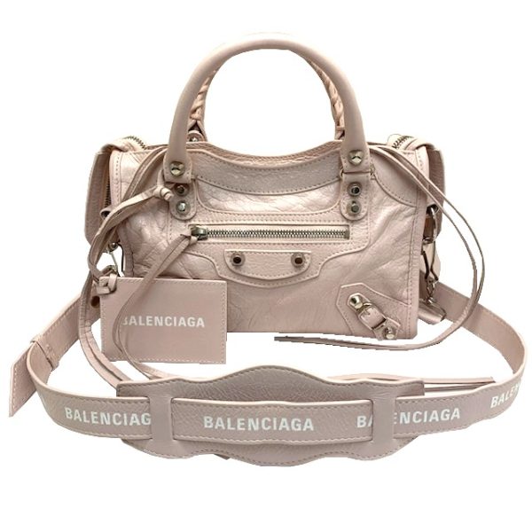 imgrc0083969265 BALENCIAGA Classic Mini City 2WAY Shoulder Bag Pink