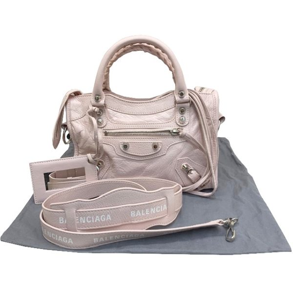 imgrc0083969275 BALENCIAGA Classic Mini City 2WAY Shoulder Bag Pink