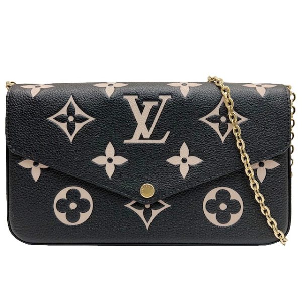 imgrc0084175516 Louis Vuitton Pochette Félicie Chain Shoulder Bag Black