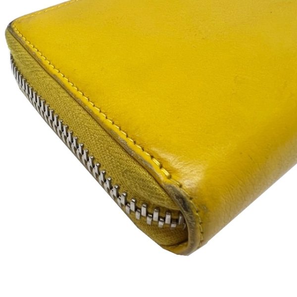 imgrc0084175845 BALENCIAGA Long Wallet Paper Round Zipper Dark Yellow