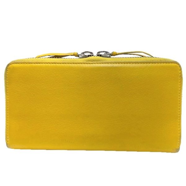 imgrc0084175851 BALENCIAGA Long Wallet Paper Round Zipper Dark Yellow