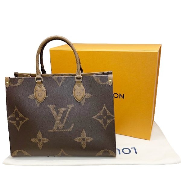 imgrc0084354569 Louis Vuitton On the Go MM Tote Bag Monogram Canvas Brown