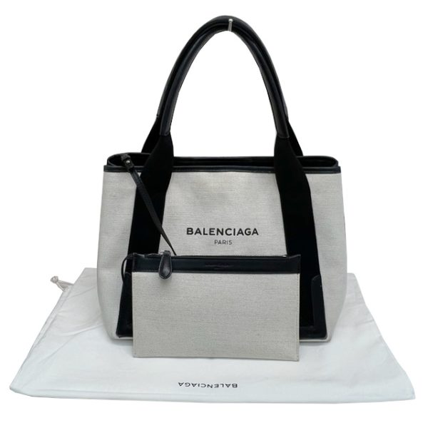 imgrc0084368280 BALENCIAGA Cabas Tote Bag Navy White Black