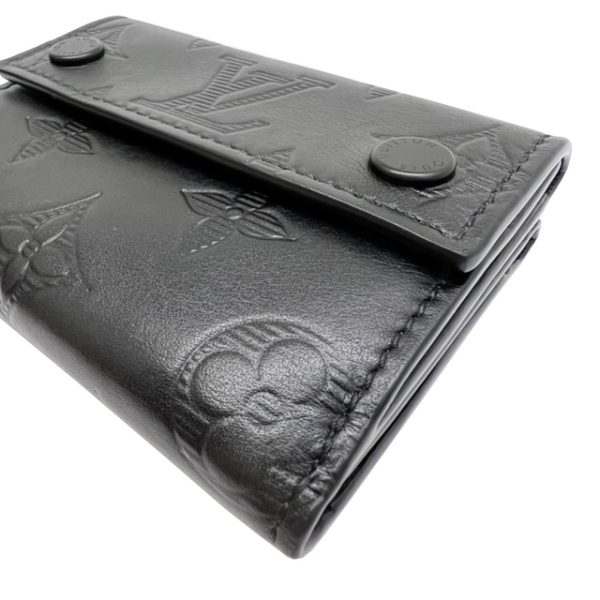 imgrc0084432850 Louis Vuitton Discovery Compact Wallet Monogram Shadow Leather Black