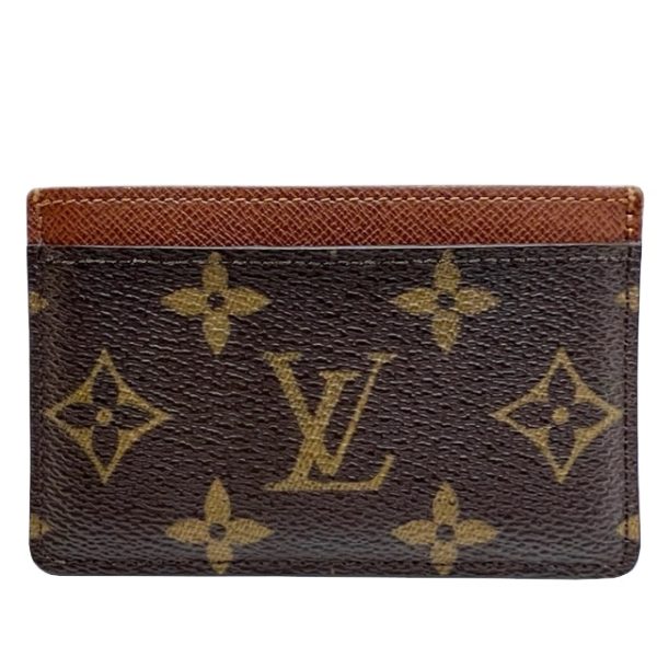 imgrc0084452138 Louis Vuitton Porte Carte Card Case Monogram Canvas Brown