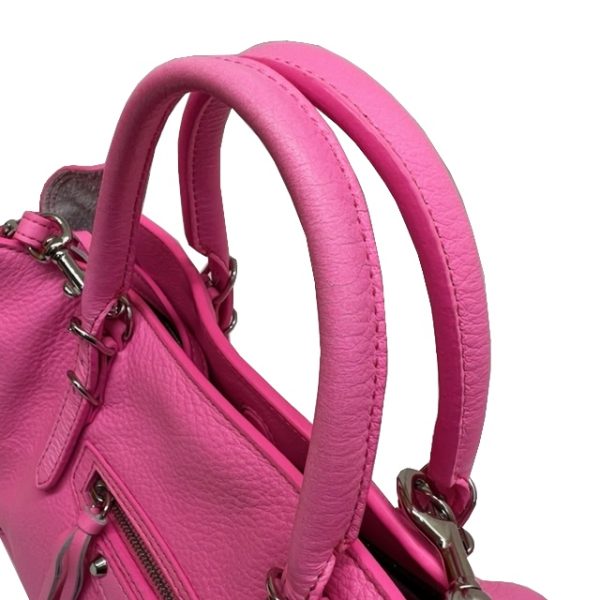 imgrc0084498964 BALENCIAGA Paper A6 2WAY Handbag Neon Pink