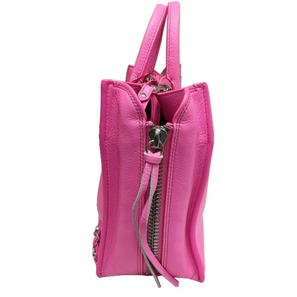 imgrc0084498965 BALENCIAGA Paper A6 2WAY Handbag Neon Pink