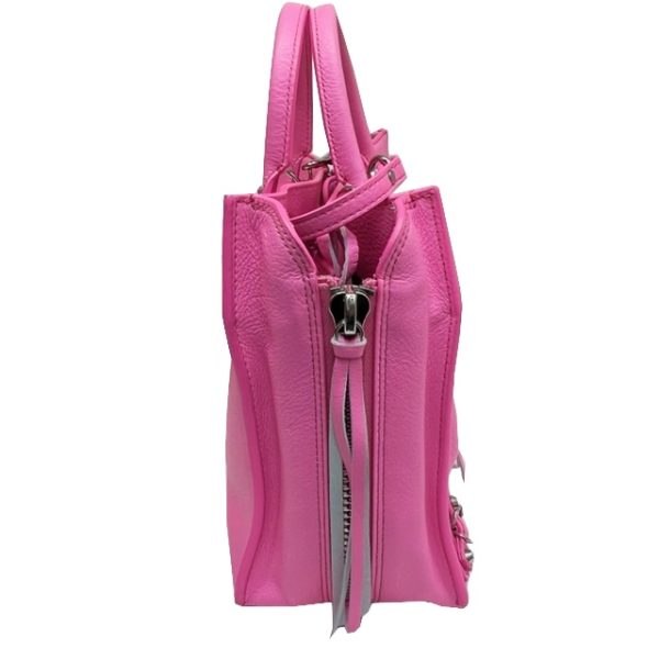 imgrc0084498966 BALENCIAGA Paper A6 2WAY Handbag Neon Pink