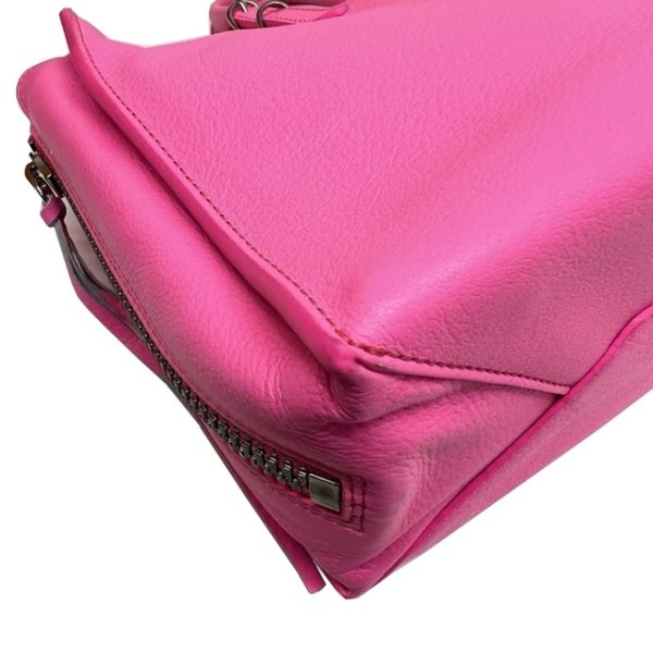 imgrc0084498968 BALENCIAGA Paper A6 2WAY Handbag Neon Pink