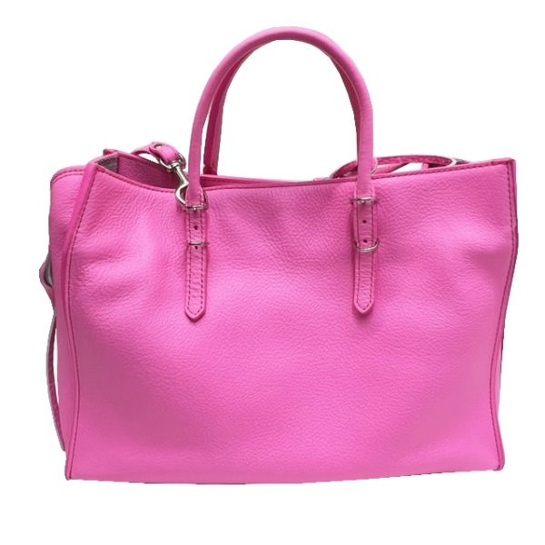 imgrc0084498972 BALENCIAGA Paper A6 2WAY Handbag Neon Pink