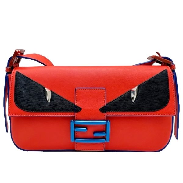 imgrc0084513520 FENDI Mamma Bucket Shoulder Bag Red Blue