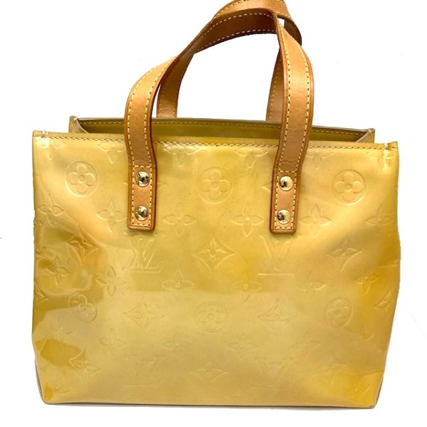 imgrc0084657826 Louis Vuitton Reid PM Handbag Vernis Leather Yellow Beige