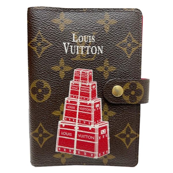 imgrc0084741162 Louis Vuitton Maruen Pilet Agenda Notebook Cover Canvas Brown