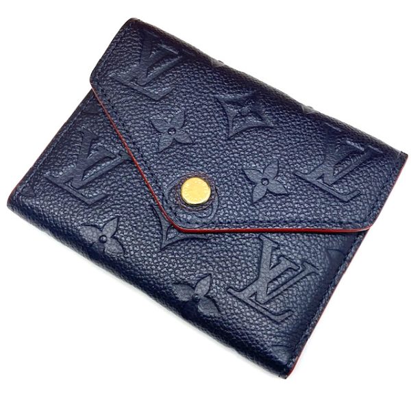 imgrc0084773997 Louis Vuitton Portefeuille Victorine Trifold Wallet Empreinte Blue