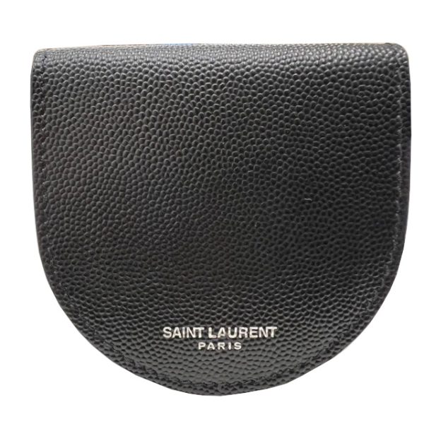 imgrc0084807001 Saint Laurent Coin Purse Leather Caviar Skin Black