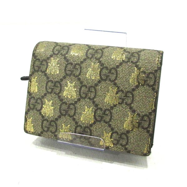 imgrc0084845024 Gucci GG Supreme Bee Wallet Beige