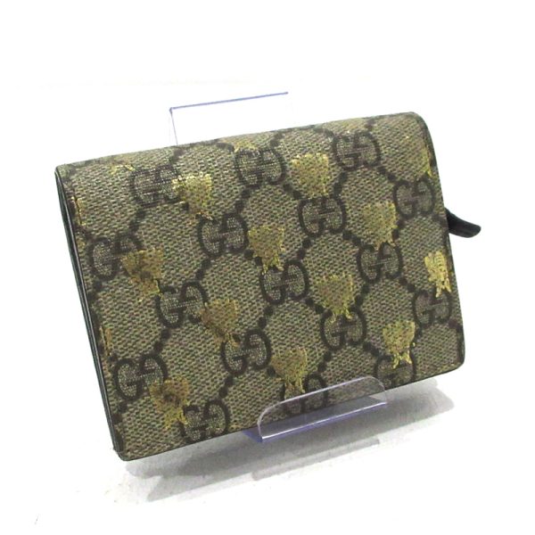 imgrc0084845025 Gucci GG Supreme Bee Wallet Beige