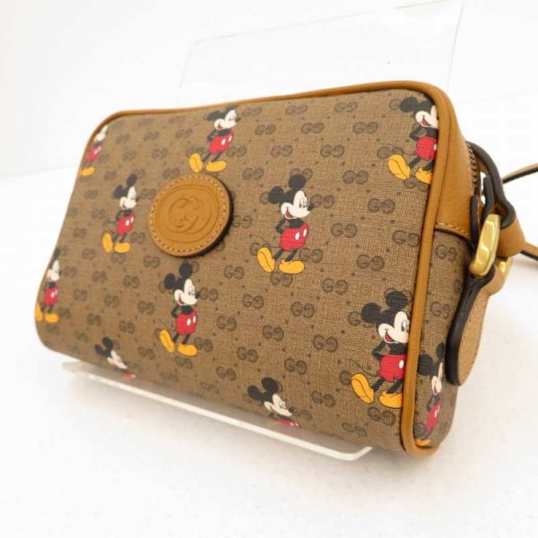 imgrc0084870071 Gucci Disney Mickey Mouse Collaboration GG Shoulder Bag Brown