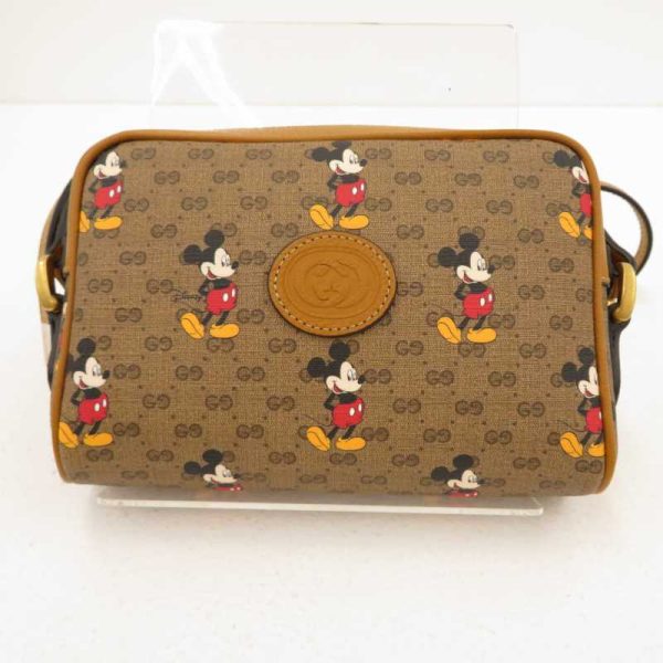 imgrc0084870072 Gucci Disney Mickey Mouse Collaboration GG Shoulder Bag Brown