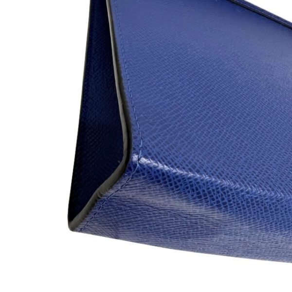 imgrc0085179330 Louis Vuitton Pochette Voyage MM Clutch Bag Taiga Leather Blue