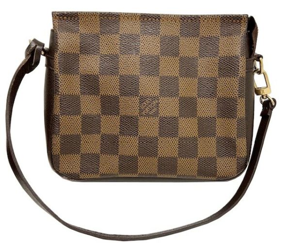 imgrc0085203947 Louis Vuitton Truth Makeup Cosmetic Pouch Damier Canvas Brown